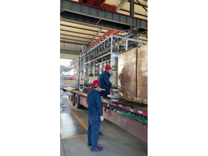 water treatment system loading water treatment system loading